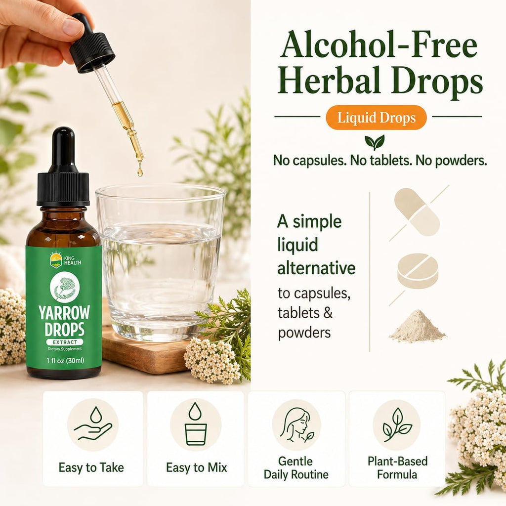 Tintura de Milenrama Orgánica - Extracto Líquido Sin Alcohol para Mujeres - 30 ml