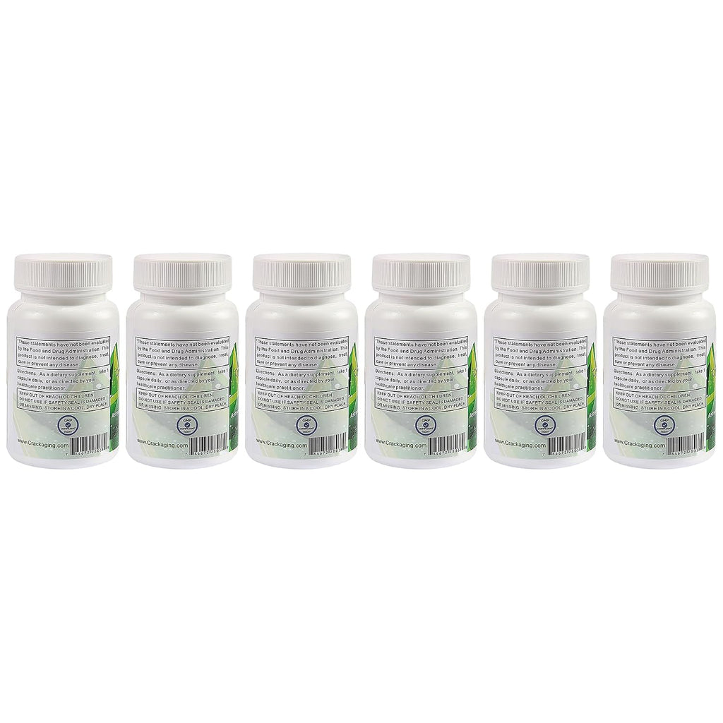 Crackaging Super-Absorption Cycloastragenol 98% 25mg 180 Cápsulas (6 Botellas)