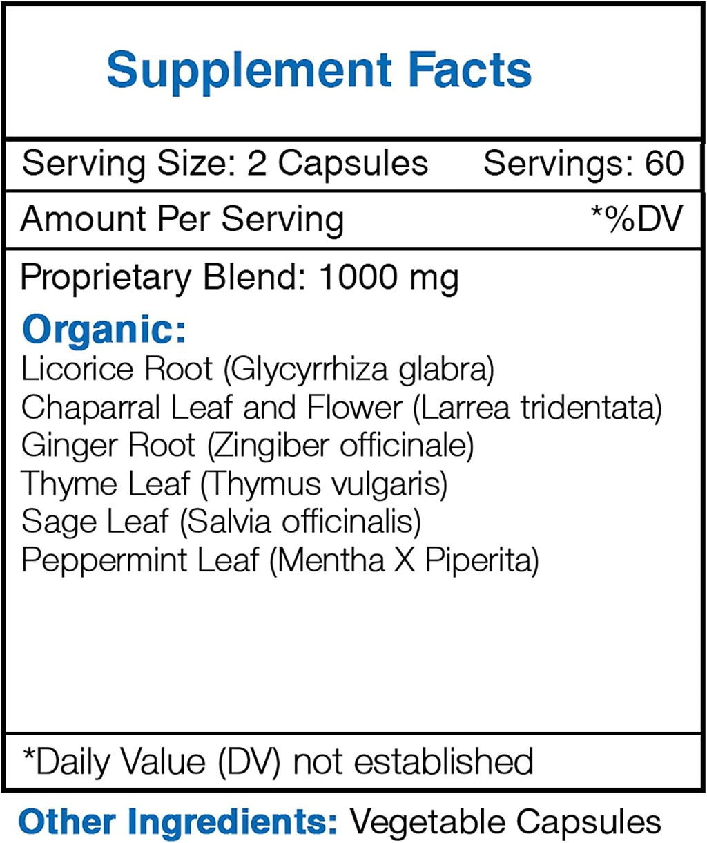 Secrets of the Tribe - Clearway, Fórmula para Respiración Clara, Suplemento Herbal (120 Cápsulas)