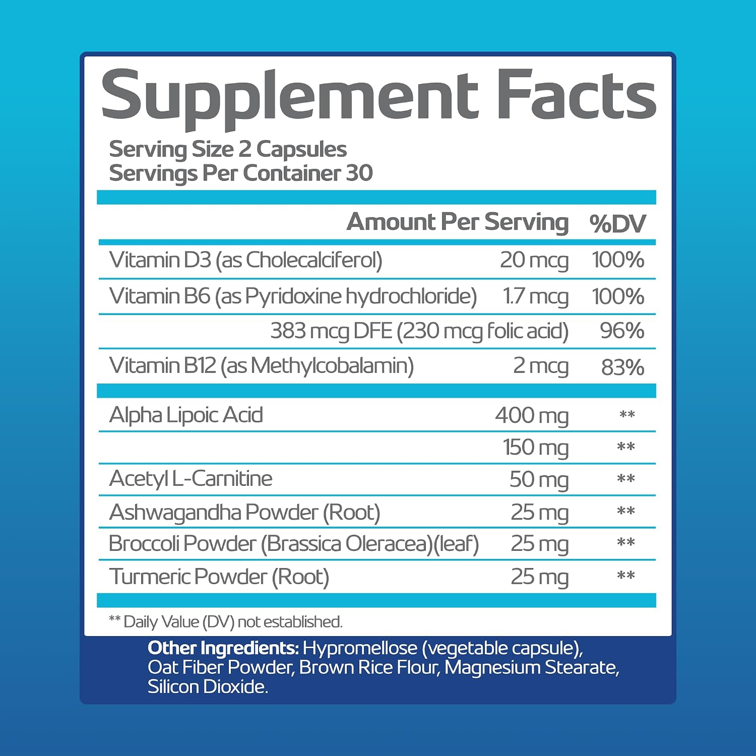 Nerve Recovery Max - Suplemento Avanzado para el Soporte Nervioso con Vitamina D3 y Ácido Alfa Lipólico