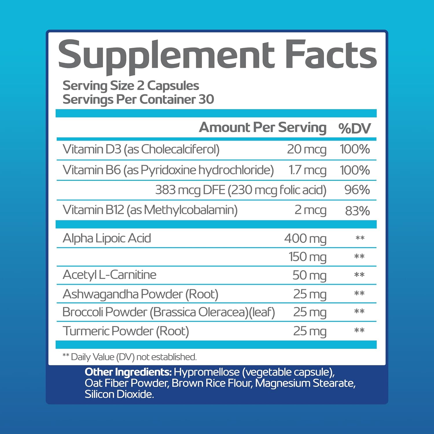 Nerve Recovery Max - Suplemento Avanzado para el Soporte Nervioso con Vitamina D3 y Ácido Alfa Lipóico - No Transgénico - 30 Días