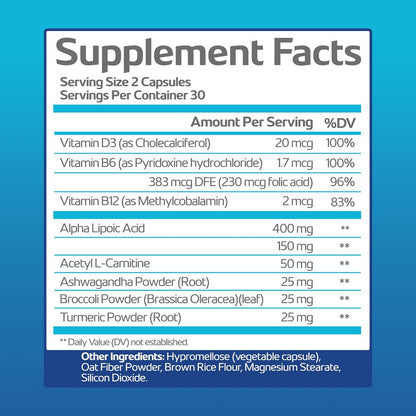 Nerve Recovery Max - Suplemento Avanzado – Ácido Alfa Lipóico (ALA): Un potente antioxidante que ayuda a – Image 2
