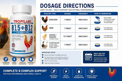 Farmalab B12 B15 para Gallos - 100 Comprimidos – Image 2