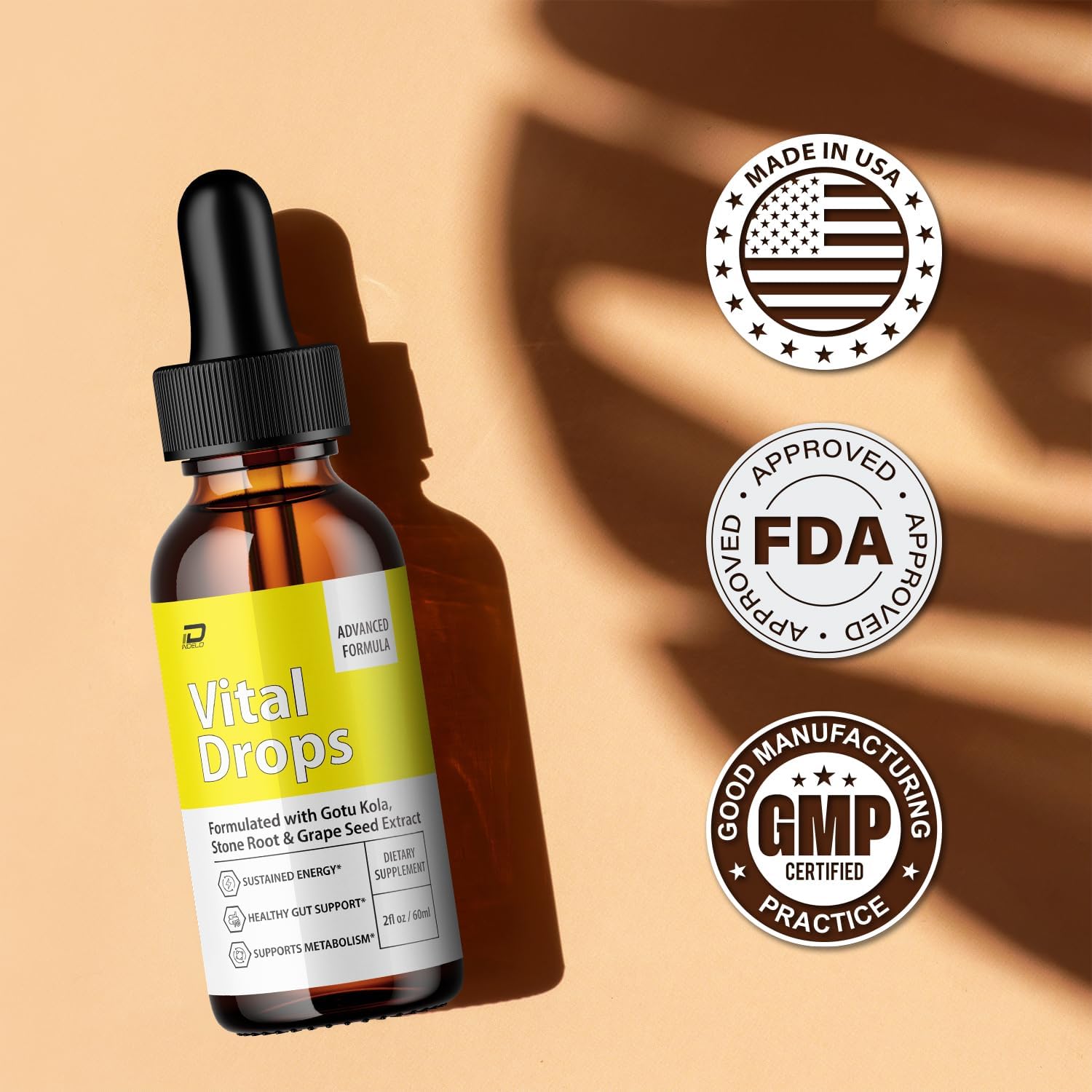 Vital Drops Healthy Formula – VitalDrops All Natural Healthy Levels – Extra Strength VitalDrop Liquid Drops (2 Pack – 2 Month Supply)