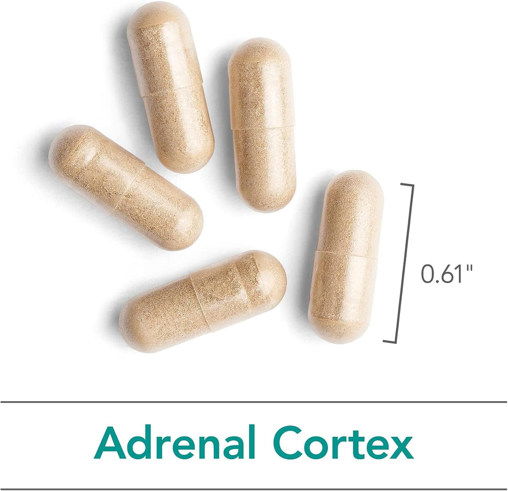 NutriCology Corteza Suprarrenal - Extracto de Glándula Bovina Liofilizado 100 mg - 100 Cápsulas Vegetales