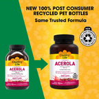 Country Life Acerola Vitamin C Complex 500mg, Obleas Masticables Sabor Baya con Bioflavonoides Cítricos y Escaramujo - 90 Obleas
