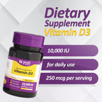Prati Donaduzzi Vitamina D3 10.000 UI (250 mcg) Cápsulas Blandas, 100 Unidades