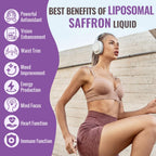 Resciency Gotas de Azafrán Liposomal 88.5mg – Extracto Líquido de Alta Biodisponibilidad con Ashwagandha, Magnesio, Zinc, Vitamina B12 y D3, 60 ml