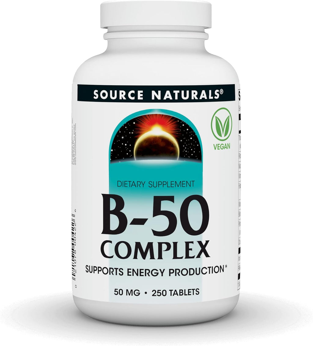 Source Naturals B-50 Complex - 50 mg - 250 Comprimidos