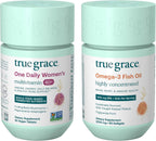 True Grace One Daily Women’s Multivitamin 40+ y Omega-3 Aceite de Pescado - Pack de 30 Días