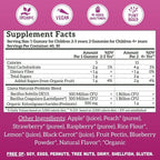 Llama Naturals Probiótico Infantil con Prebiótico, Gominolas Veganas de Fruta Real, Sin Azúcar Añadido, Mixed Berry, 60 Ct