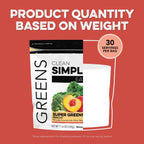 Clean Simple Eats Super Greens Polvo - Sabor Melocotón - 30 Dosis
