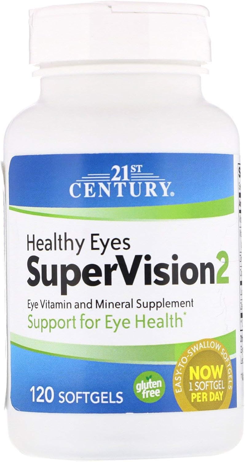 21st Century Healthy Eyes SuperVision2 Softgels, 120 Count (Paquete de 2)