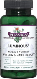 Vitanica Luminous - Hair, Skin & Nails Supplement - 60 Vegan Capsules