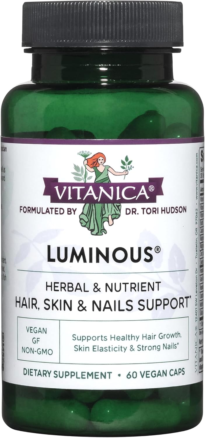 Vitanica Luminous - Hair, Skin & Nails Supplement - 60 Vegan Capsules