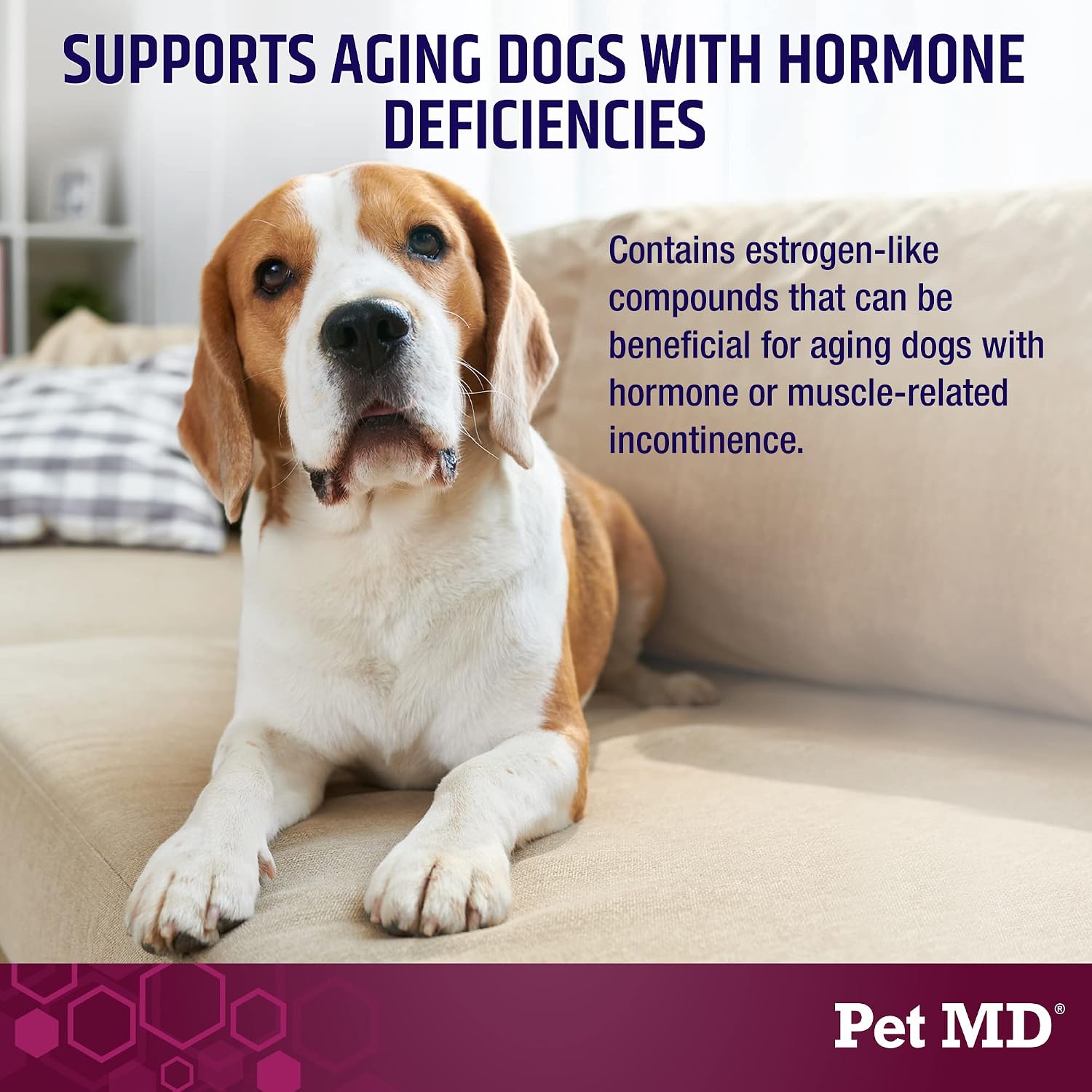 Pet MD Bladder Support Plus Cranberry para Perros - Apoyo a la Vejiga y Salud Urinaria - 60 Chews