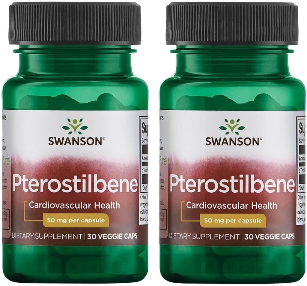Swanson Pterostilbene 5 mg, 30 Cápsulas Veganas