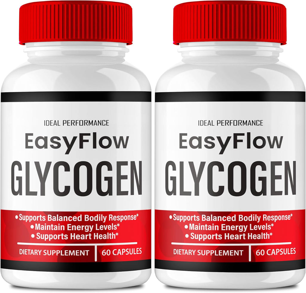 Easy Flow Glycogen Support Capsules - Fórmula Oficial - 2 Envases