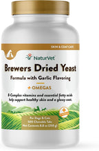 NaturVet – Levadura de Cerveza con Ajo y Omega – Para Perros y Gatos – 1000 Comprimidos Masticables