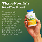 Ridgecrest Herbals ThyroNourish - Suplemento para la tiroides con ashwagandha, L-tirosina, yodo y algas marinas - 60 cápsulas