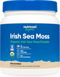 Polvo de Musgo Marino Orgánico Nutricost (453 g) - Sin Gluten, No GMO, Vegetariano