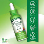 Nature's Truth Complejo B Sublingual con B12 - 59 ml - Sabor a Bayas