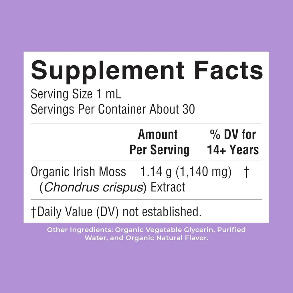 MARYRUTH'S Organic Irish Sea Moss Liquid Drops - 30 ml