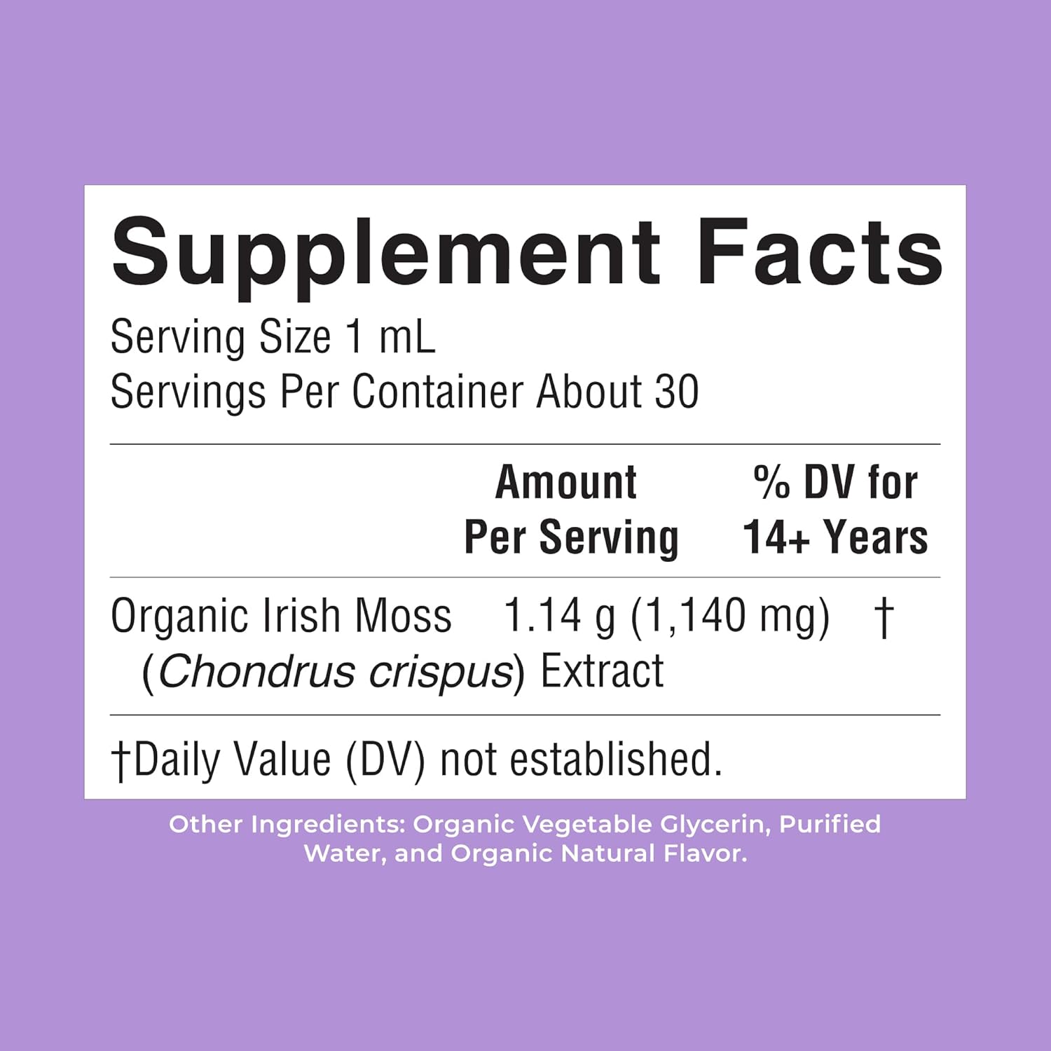 MARYRUTH'S Organic Irish Sea Moss Liquid Drops - 30 ml
