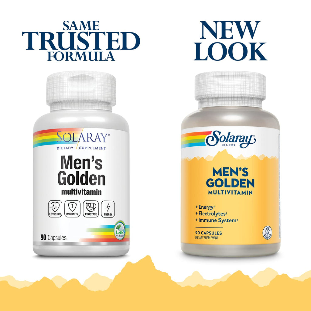 SOLARAY Golden Multi-Vitamin para Hombres - 90 Cápsulas