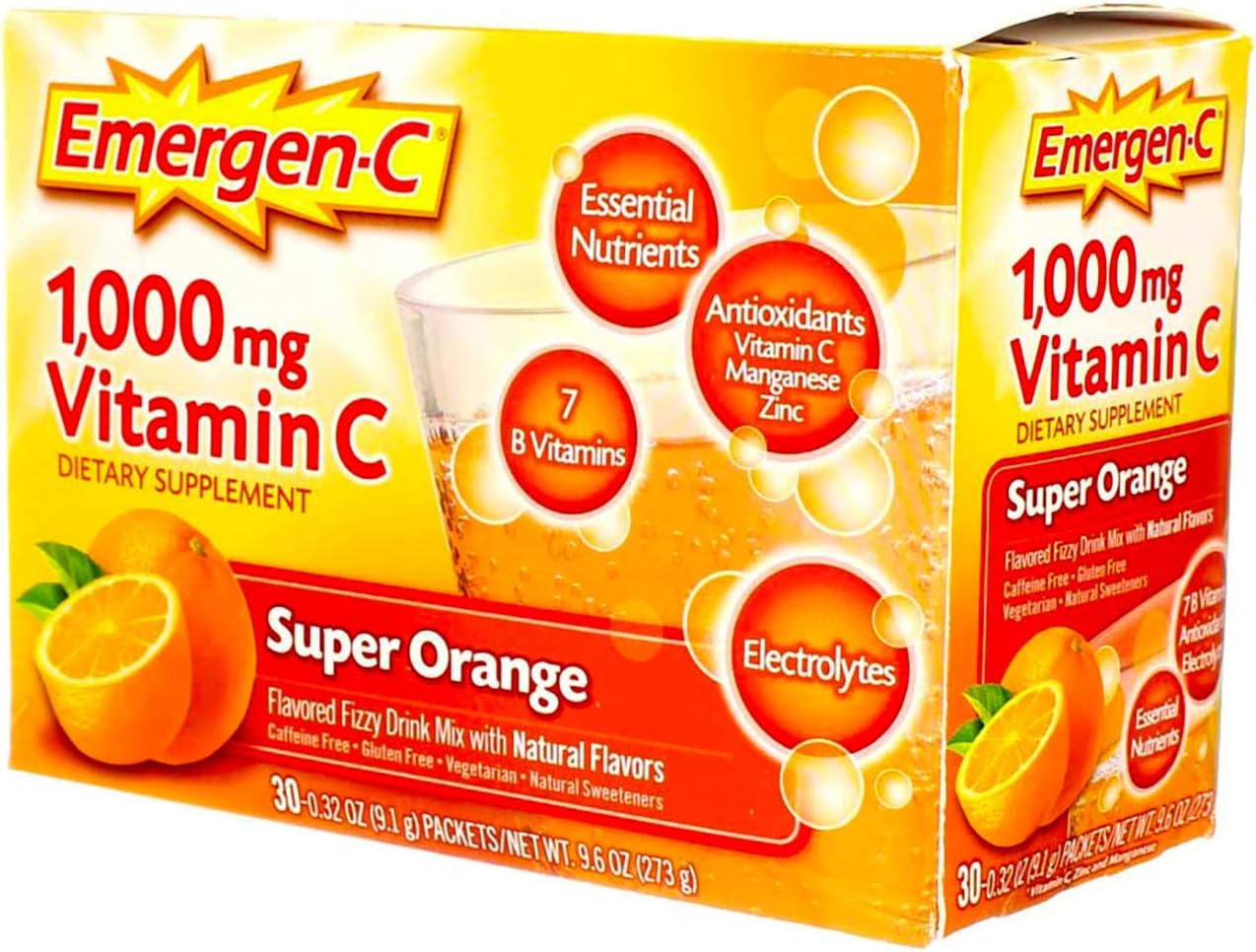 Emergen-C Super Orange - 30 Sobres (Pack de 22)