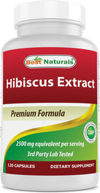 Best Naturals Hibiscus 10:1 Extract (250) - 120 Cápsulas