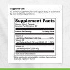 DAVINCI Labs ADK 10 - Combinación de Vitaminas A, D3 y K2 (MK-7) - 90 Cápsulas - Vegetariano, Sin Gluten, Sin Soja