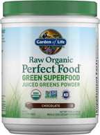 Garden of Life Raw Organic Perfect Food - Superalimento Verde en Polvo Sabor Chocolate, 30 Raciones