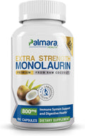 Palmara Health Extra Strength Monolaurin 1.600 mg por Dosis, 800 mg por Cápsula