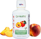 Go Healthy Complete Liquid Multivitamin | Vegan | 32 Doses | Mango and Peach Flavor