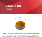 PROTOCOL FOR LIFE BALANCE Vitamina D3 2,000 UI – 120 Cápsulas Blandas