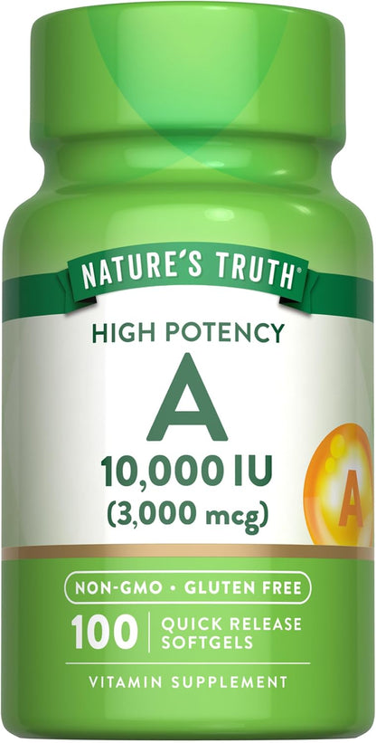 Nature's Truth Vitamina A 10000 IU, 100 – El mantenimiento de la visión normal. – Image 1