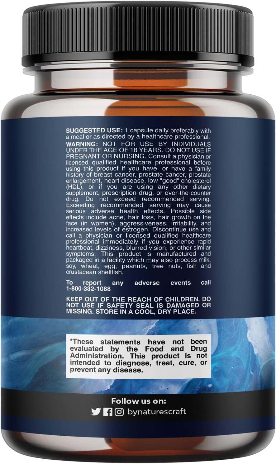 Natures Craft DHEA 25 mg - Suplemento para el Equilibrio Hormonal, Ánimo y Energía - 60 Cápsulas