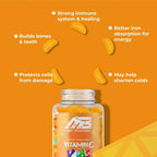 MB One Pharma – Gominolas de Vitamina C para Niños (30 Días) – Sabor Naranja Natural, Vegetarianas, Sin Gluten