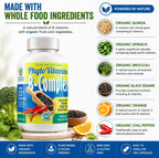 Nature's Brands Organic Whole Food Vitamin B-Complex by PhytoVitamins; 120-Count Vegetarian Capsules