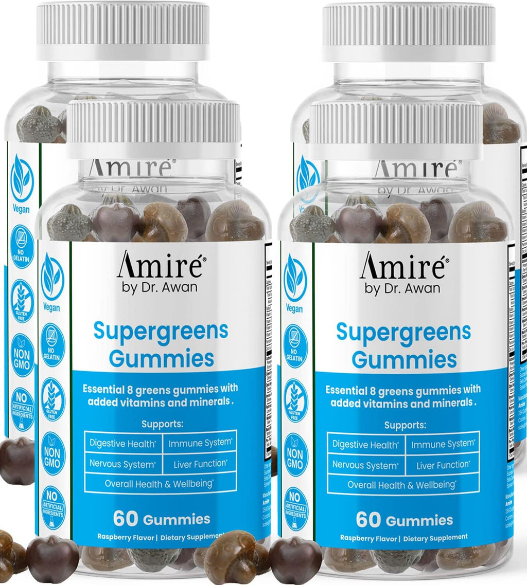 Amire by Dr. Awan Super Greens Gummies - 120 Gomitas (60 Días)