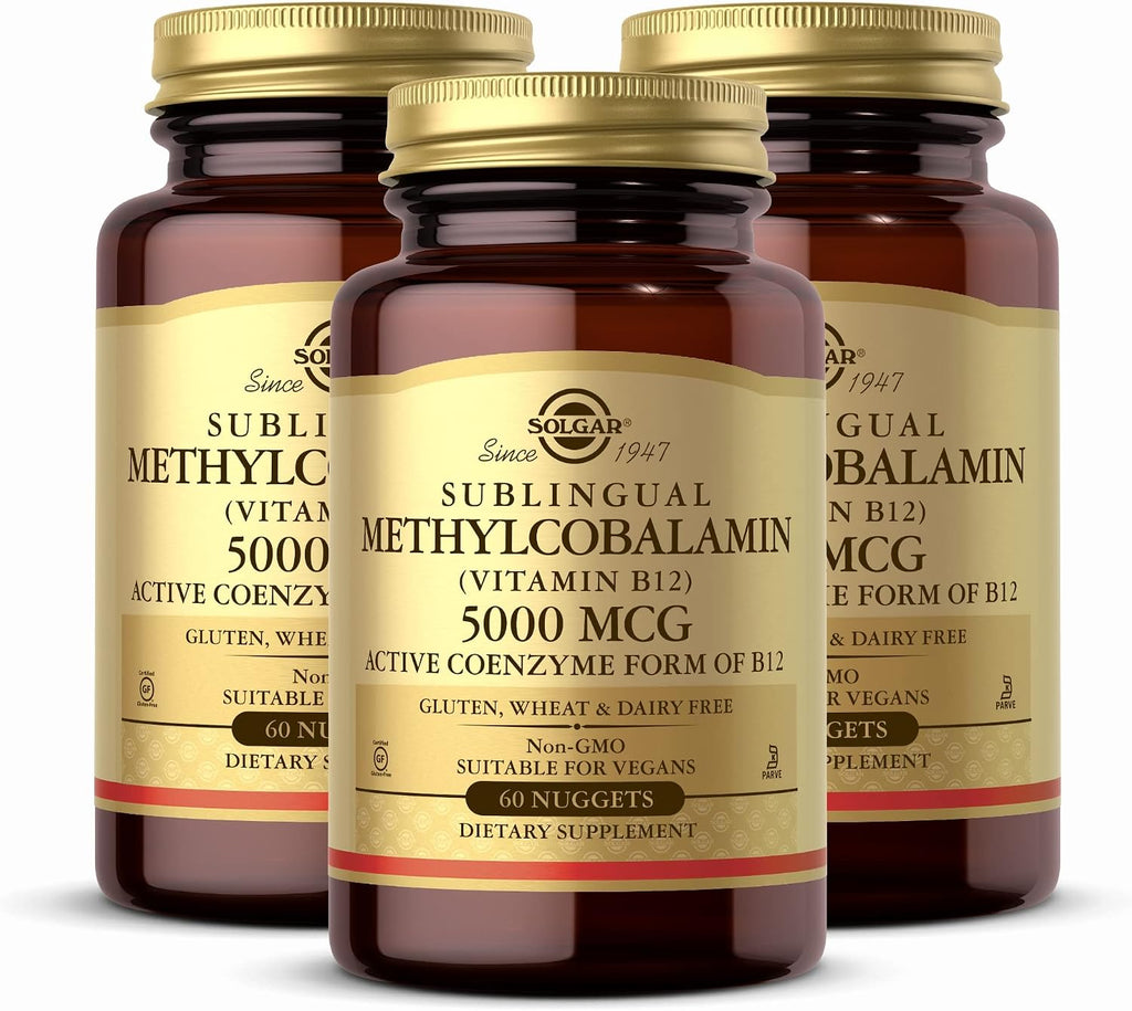 Metilcobalamina (Vitamina B12) 5000 mcg – 30 Nuggets – Solgar