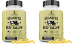 Ancestral Supplements Cápsulas de Sebo de Res Grass Fed, 3000 mg, 180 Cápsulas