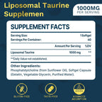 lipmaxmall Taurina Liposomal 1000mg - 60 Cápsulas Blandas (Pack de 2)