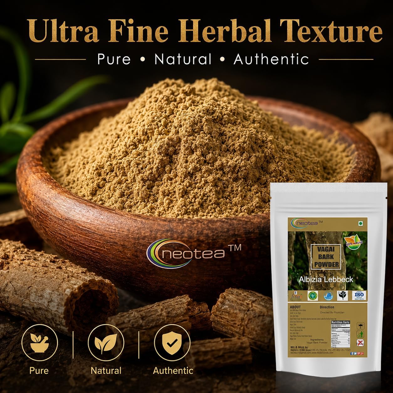 neotea Albizia Lebbeck (Vagai) en Polvo - 1 kg
