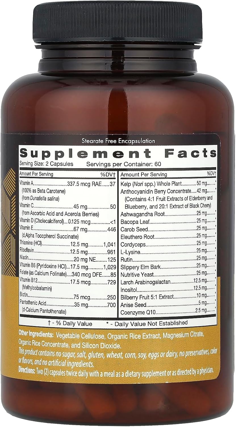 Polyvite B - Multivitamínico Personalizado para el Tipo de Sangre B (120 cápsulas)