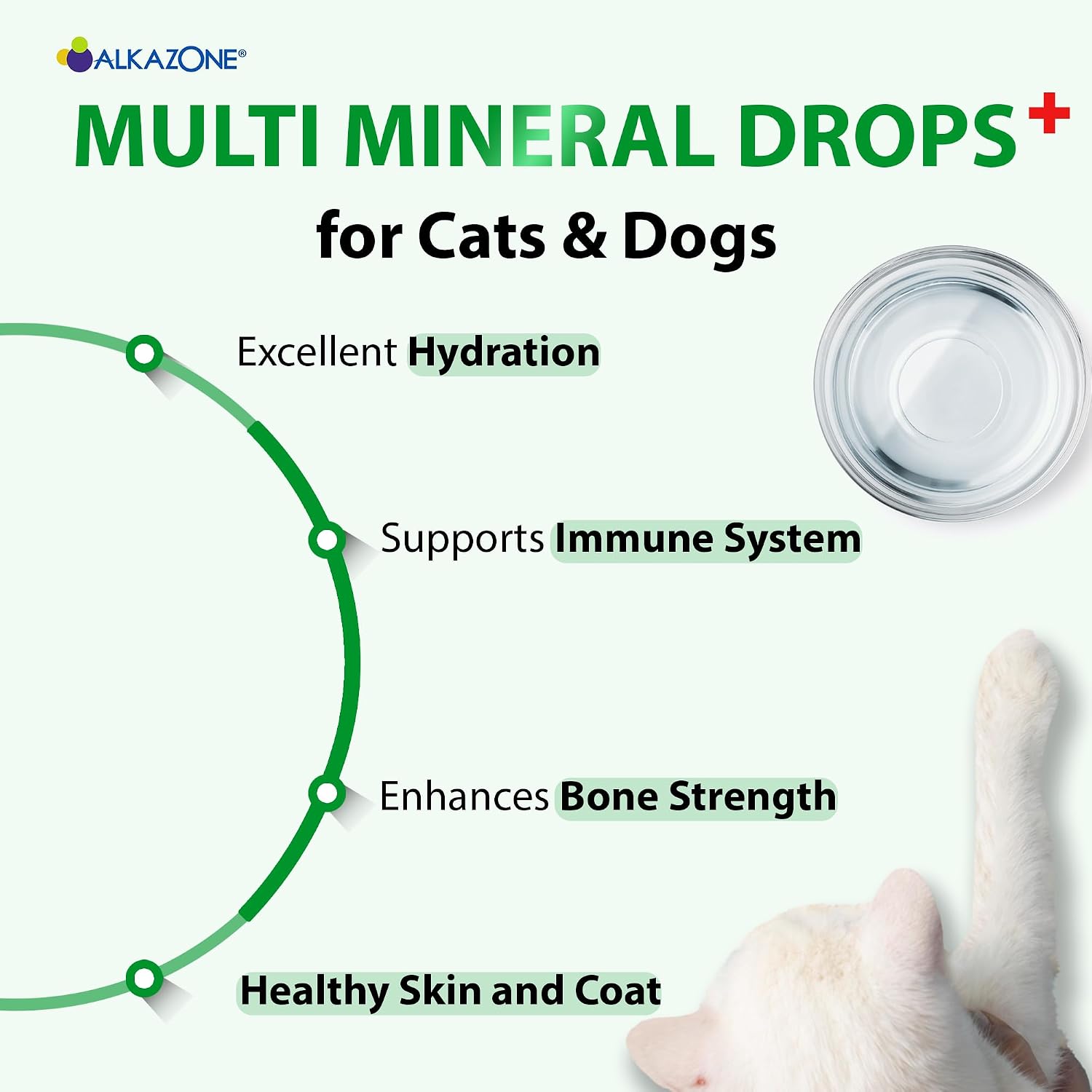 Alkazone Alkaline Multi Mineral Drops para Perros y Gatos – Gotas Minerales Alcalinas