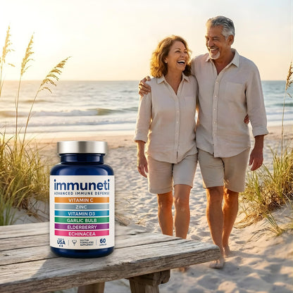 Immuneti Advanced Immune Support – Suplemento 6 en 1 con Saúco, Vitamina C, D3, Zinc, Ajo y Equinácea – Image 4