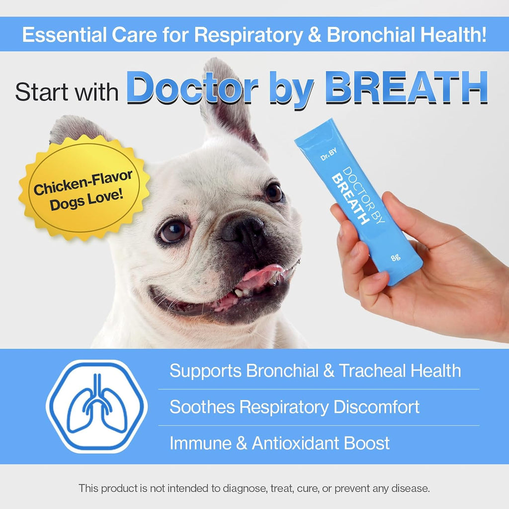 Doctor By Breath Care - Suplemento Bronquial para Perros - Alivio de la Tos (240 g)