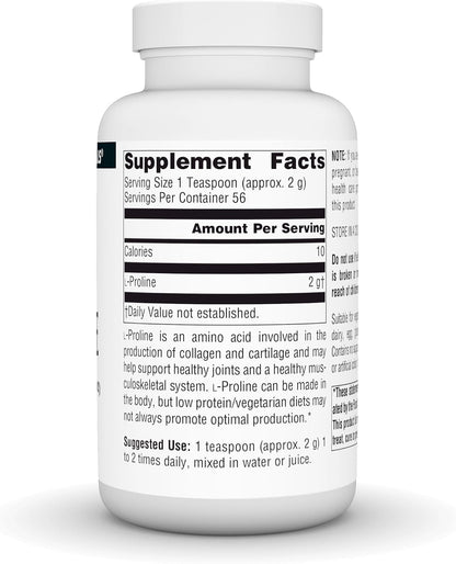 Source Naturals L-Prolina en Polvo - 113 g (4 oz) – Image 2